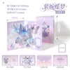 Cartão de Cumprimentos 3D Xinmo Série Flor Borboleta Fada Presente de Feriado para Estudante Mensagem de Bênção Escrita à Mão Cartão de Cumprimentos
