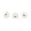 Versão coreana do conjunto de personalidade de pressão auricular quente anel de aço inoxidável tampão de ouvido em forma de hambúrguer de silicone tampão de brinco anti-queda fábrica atacado