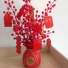 Casa Nova Festa de Inauguração Decoração de Ano Novo Sala de Estar Vaso Enfeites Frutas da Fortuna Flor de Ano Novo Flor Vermelha Festiva