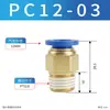 Conector Pneumático PC Reta de Passagem Rápida Cobre Rápida de Conexão Mangueira de Ar PU Fabricante PC8-02 Fonte de Ar Bailing Blch Personalizável