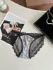 Estilo Novo de Verão Renda Sexy de Malha Francesa Roupa Íntima para Mulheres Malha Fina Transparente Tentação Calcinha de Cintura Baixa para Mulheres