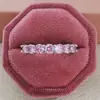 Anel de 4mm transfronteiriço AliExpress novo mais vendido luxo cravação completa de zircônia anel feminino totalmente cravejado de diamantes r5696