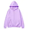 Moletom com Capuz Cardigan Estilo Europeu e Americano, Top Esportivo Cor Sólida, Unissex para Outono e Inverno, Manga Longa com Zíper, Casual e Estiloso