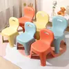 Taburete con Respaldo para Niños Silla de Jardín de Infancia Silla de Escritorio de Plástico Regalo para el Hogar Silla Infantil Taburete Engrosado para Niños Pequeños