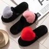 Amor Punta Abierta Peludo Comercio Exterior Transfronterizo Cálido Otoño Invierno Cuatro Estaciones Punta Abierta Pantuflas de Algodón Pantuflas para el Hogar Amazon