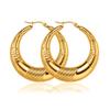 Brincos de rua em Ouro 18K Europeu e Americano para homens e mulheres hip hop padrão piton irregular brincos de aço titânio podem ser personalizados