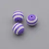 Cuentas sueltas rayadas resina contraste cuentas de arcoíris DIY collar pulsera tejida joyería colgante de coche accesorios de cuentas material