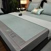 Novedad Esterilla de Ratán Hielo Hierba Mai Esterilla de Seda Hielo Sensación Fresca Dormir Desnudo Plegable Lavable Sombrero de Cama de Verano Juego de Tres Piezas Esterilla