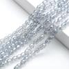 Cuentas de vidrio de loto con agujero central de 6 mm, nuevos accesorios de joyería hechos a mano, pulsera, collar, colgante, cuentas sueltas al por mayor