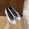 Zapatos Retro Franceses con Lazo de Berenjena para Mujer, Bailarinas, Nuevo Estilo Primavera y Otoño 2026 Zapatos de Abuela, Zapatos de Salón Poco Profundos con Puntos
