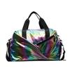 Bolsa Colorida para Esportes e Fitness com Separação Úmida e Seca, Bolsa de Maternidade de Grande Capacidade, Bolsa para Viagem de Curta Distância com Compartimento Independente para Sapatos, Bolsa de Armazenamento para Bagagem
