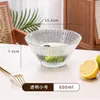 Tigela de Vidro Doméstica Tigela de Salah Prato de Frutas Criativo Japonês Grande Capacidade Tigela de Macarrão para Dormitório Estudante Tigela de Sopa