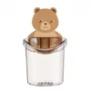Taza para Cepillo de Dientes Abrazo de Oso para Baño Estante de Almacenamiento de Pasta de Dientes Baño Montado en la Pared sin Perforaciones Drenaje Vaso de Almacenamiento de Oso