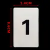 Cartões de Número Placas de Número Universais de Plástico Cartões de Código Numerados com Furos Ferramenta de Aprendizagem de Classificação Sequencial Cartões de Contagem