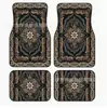 Alfombrillas Absorbentes de Cristal y Terciopelo para Coche con Estampado de Flores Decoración para Coche Resistentes al Desgaste y a la Suciedad Protección Fácil de Limpiar Alfombras para Pies