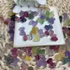 Caramelo Natural Colorido Fluorita Tallada Cuentas de Moño Hechas a Mano Accesorios para Joyería de Cuentas DIY
