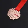 Medallas de Aleación de Zinc Personalizables con Logos, Medallas Doradas para Juegos Deportivos, Insignias de Competencia con Pintura Galvanizada, Premios para Reuniones Anuales Corporativas