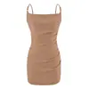 26129-Falda Sexy de Espalda Descubierta para Cadera Estilo Europeo y Americano para Mujer Nueva Primavera y Verano Ajuste Delgado Adelgazante Vestido de Tirantes