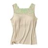 Sujetador de seda morera 100 % de 32 puntos con espalda hermosa, ropa interior de una pieza sin uso, chaleco de encaje, top fino de verano para mujer