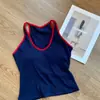 Almohadilla de látex resorte y verano diseño simple cuello halter con almohadillas en el pecho camisola adelgazante tank top corazón chica ropa interior bodycon chica caliente