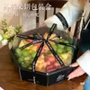 Caja de Embalaje para Frutas Celebridad de Internet Desechable Transparente Caja de Embalaje para Cortar Frutas Fruta Plato de Gran Capacidad Caja para Cortar Frutas