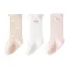 Calcetines para Bebé Tipo Delgado de Malla para Primavera y Verano Calcetines de Algodón para Bebé Calcetines de Caña Media para Niñas Calcetines de Encaje de Princesa con Lazo
