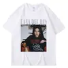 2025 Nueva Marca Independiente de Comercio Exterior Camiseta Holgada y Cómoda con Estampado Gráfico de Lana Del Rey para Hombres y Mujeres Hip-Hop Vin