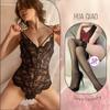 Ropa interior sexy elegante encaje tentación entrepierna abierta hueco sexy una pieza uniforme caliente una generación de qqny