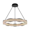 Lámpara de techo de resina de onda de lujo ligero italiano de espectro completo para dormitorio, lámpara circular minimalista moderna para dormitorio, luz para estudio y comedor