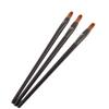 Brocha de maquillaje portátil de 7.8 cm, brocha individual para cejas, labios, sombra de ojos, mango de plástico negro de 10 cm, brocha de belleza, herramientas de maquillaje