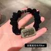 2026 Elástico de Cabelo Diamante da Praça Dongdaemun para Mulheres, Corda de Cabelo da Moda e Versátil para Rabo de Cavalo, Acessório Simples para Coque, Ornamento Elegante para Cabelo