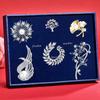 Regalo de Cumpleaños y San Valentín para Niñas: Un Conjunto de Broches con un Toque de Lujo, Broches Pequeños Estilo Floral, Regalo de Cumpleaños