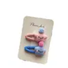 Nuevo Estilo Coreano Otoño e Invierno Estrella de Cinco Puntas Bola de Pelo Pasador para Niños Hecho a Mano Tela Clip para Flequillo Lateral Roto Dulces Accesorios para el Cabello