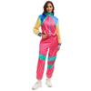 Comercio Exterior Hombres y Mujeres Retro Disco 70s Pareja Traje Deportivo Hippie Baile Hip Hop Ropa para Actuación en Escenario
