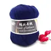 Seda Hilada Cachemir Tencel Algodón de Bambú 6 Pompones Carbón de Bambú Fibra de Bambú Tencel Primavera y Verano Tejido a Mano Ganchillo Lana Fina