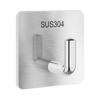 Gancho adhesivo resistente para cocina, baño, pared, puerta, poste, llave, sin perforaciones, sin costuras, resistente a la carga, gancho para colgar ropa