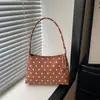 Chegada Nova Outono 2026 Bolsa de Ombro Único com Bolinhas de Nicho Estilo Coreano Feminino Bolsa de Axila para o Dia a Dia Bolsa de Mão Feminina da Moda Versátil de Nicho