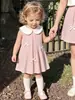 Vestido lindo para niñas estilo pastoral ins 2026 estilo muñeca con cuello y lazo, disponible exclusivamente para ventas transfronterizas