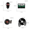 Aliexpress Popular Gramofone de Disco Broche Liga Crânio Dedo Fita Broche