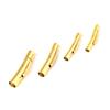 Pulsera de Cuerda de Cuero Zhoujia Hebilla Hebilla de Cuerda de Mano Botón de Palabra de Acero Inoxidable Colgante Cordón Accesorios para Joyería Hecha a Mano DIY