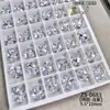 Pedras de Strass K9 Empilhadas Brilhantes Sem Base, Decorações de Unhas em Vidro Cristal de Gelo, Pedras de Strass para Unhas Ultra-Adesivas, Pedras de Strass Deslumbrantes