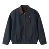 Chaqueta de Mezclilla Nanxia Retro Azul Denim con Parches y Solapa para Hombre 2026 Nueva de Corte Holgado Chaqueta Detroit