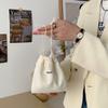 32133 Color Sólido Pana Tejido Marcas Bolsa de Almacenamiento Cordón Corsé Bolsa de Cosméticos Portátil para Mujer Portátil Gran Capacidad