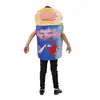 Halloween Crianças Cocô Barata Cachorro-Quente Macarrão Instantâneo Mural Biscoito de Leite Robô Personagem de Palco Role Play