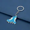 Chaveiro de Patins de Metal Colorido Pingente de Chaveiro de Patins de Rodas de Liga Tênis Promoção Venda Quente Transfronteiriça