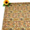 Fondo Amarillo con Ramas, Tela de Algodón Estampado Digital, Paquete de 20 Unidades, Camisa Infantil, Ropa Nueva Chinoiserie, Tela para Manualidades Hecha a Mano