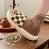 Pantuflas de suela gruesa para mujer, para verano, uso exterior, lindas sandalias ins, para casa, antideslizantes, para interiores, sandalias para parejas, suela suave, sensación de mierda