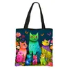 Fornecimento do Fabricante de Bolsa de Ombro Portátil Chique para Gatos Bolsa para Aulas Particulares de Estudante Bolsa de Compras Grande Capacidade Ecológica para Estudantes