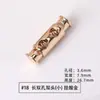 Hebilla de resorte de metal, hebilla de cuerda de doble orificio, hebilla de ajuste, hebilla de aleación redonda, accesorios, hebilla elástica de un solo orificio, hebilla de nariz de cerdo de mina