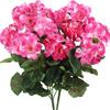 Venta transfronteriza de flores de begonia con simulación de viento de Amazon Temu, flores falsas para bodas, hogar, sala de estar, geranio, flores de seda.